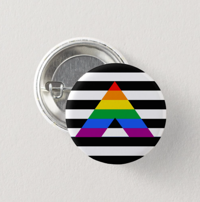 Pride ''Straight Ally'' Button