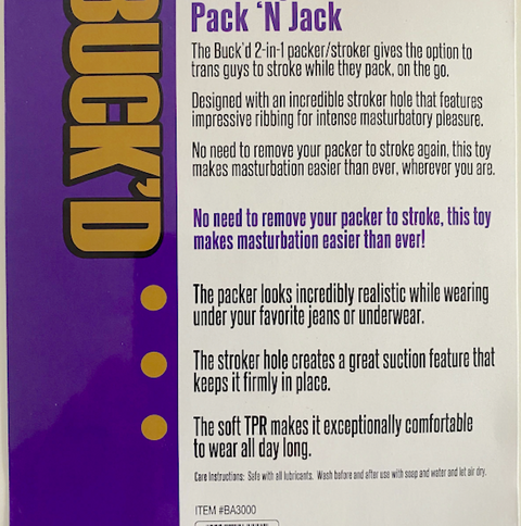 Buck'd ''Pack 'N' Jack'' Packer