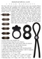 Adam's ''Deluxe 9 Pc'' Penis Ring Sampler Kit