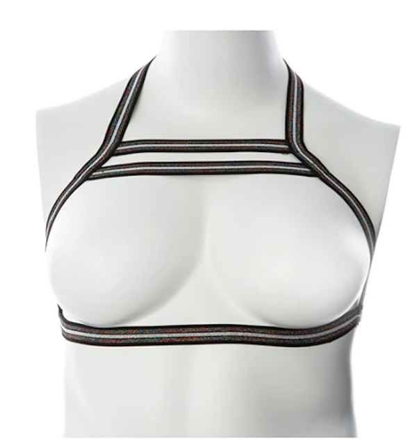 Gender Fluid "Silver Lining" Body Harness (S-L)