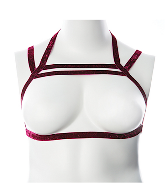 Gender Fluid "Sugar Coated" Harness -Raspberry (S-L)