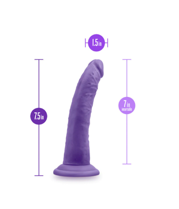 Au Naturel "Bold Jack" 7" Dildo -Purple
