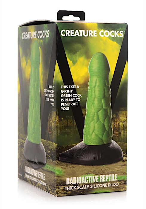 Creature Cocks "Radioactive Reptile" Dildo 7.5in