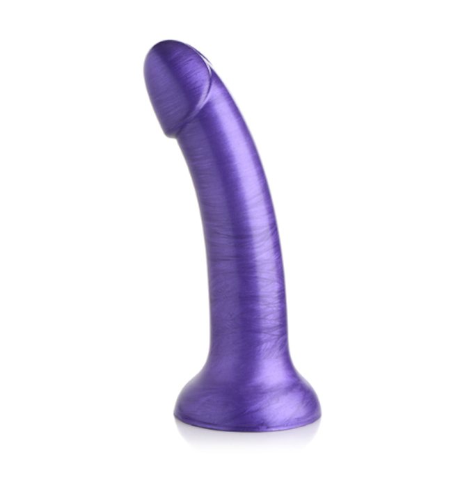 Strap U -7" Purple Metallic Dildo w/Suction Cup