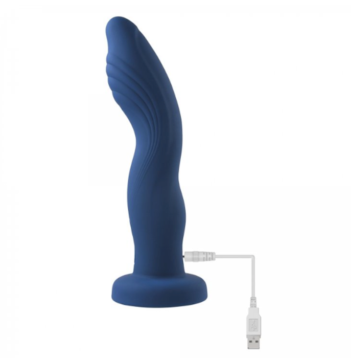 Gender X "Snuggle Up" Strap-on Vibe -Navy