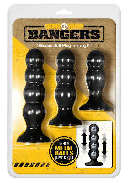 Boneyard "Bangers" Weighted Butt Plug Kit