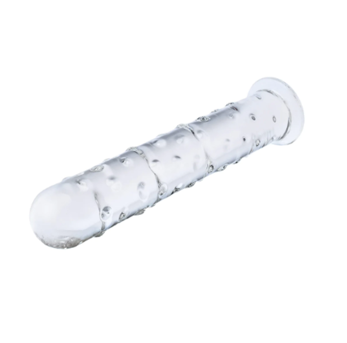 Gläs 10 Inch Extra Large "Nubbed" Dildo