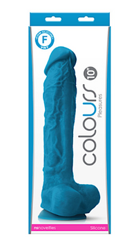 Colours Pleasures 10" Dildo -Blue