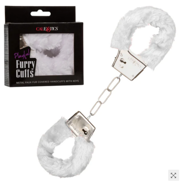 Calex Playful "Furry Cuffs" -White