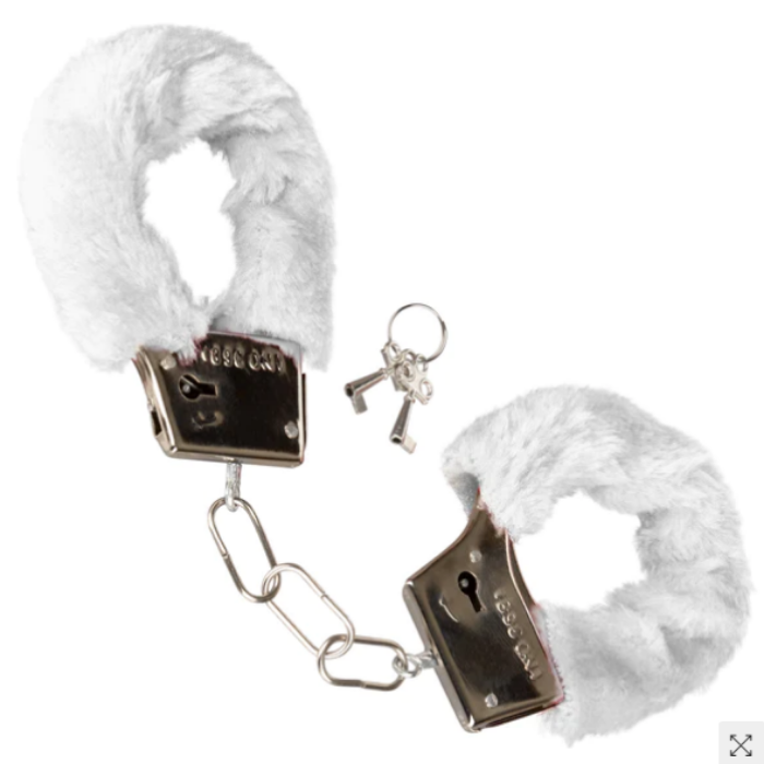 Calex Playful "Furry Cuffs" -White
