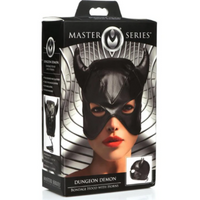 MS "Dungeon Demon" Bondage Hood w/ Horns