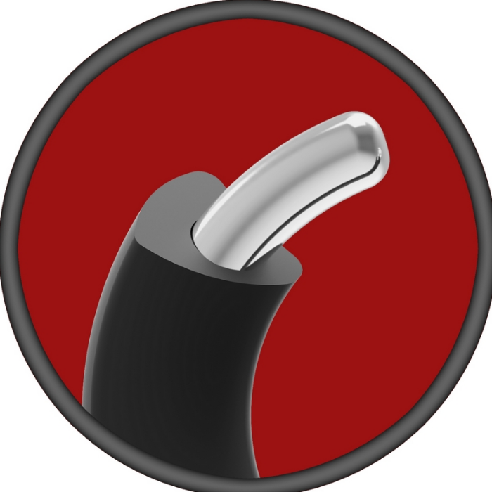Kink Stretchable "Silicone Covered" Metal Cock (Ring 45mm)