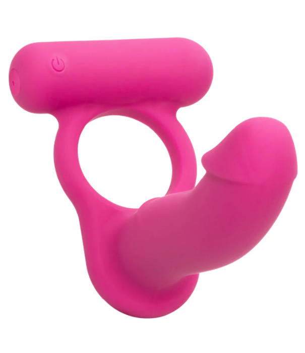Calex "Double Diver" Vibrating Cock Ring -Pink