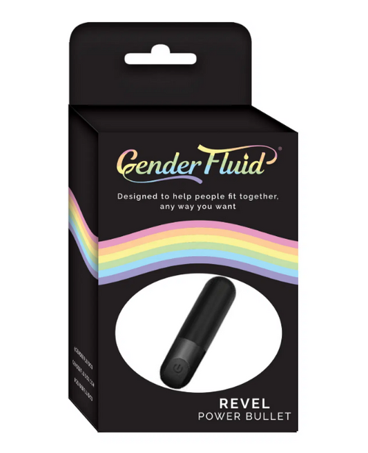 Gender Fluid 'Revel' Power Bullet Vibe -Black