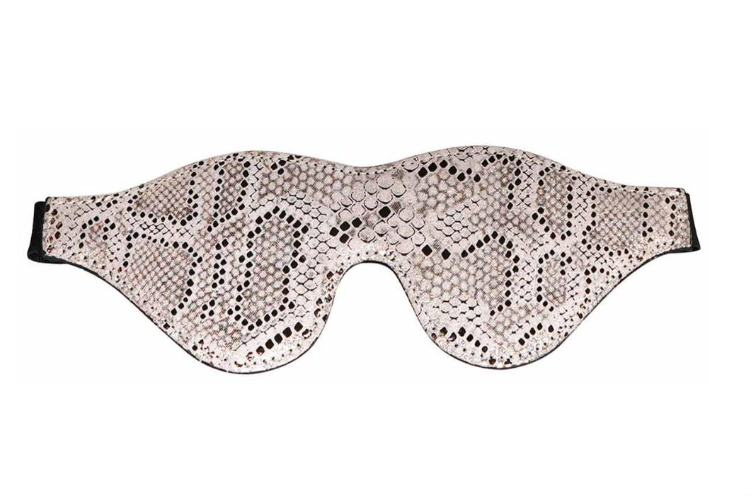 Spartacus "Snakeskin" Blindfold -White
