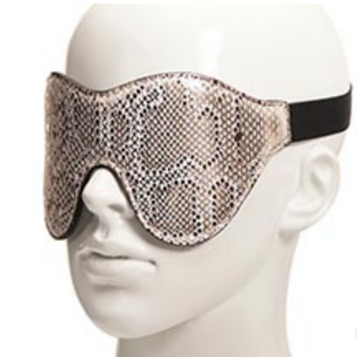 Spartacus "Snakeskin" Blindfold -White