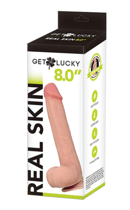 Get Lucky 8.0 Inch Real Skin Series -Flesh