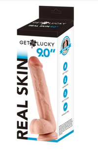 Get Lucky 9 inches Real Skin -Dildo