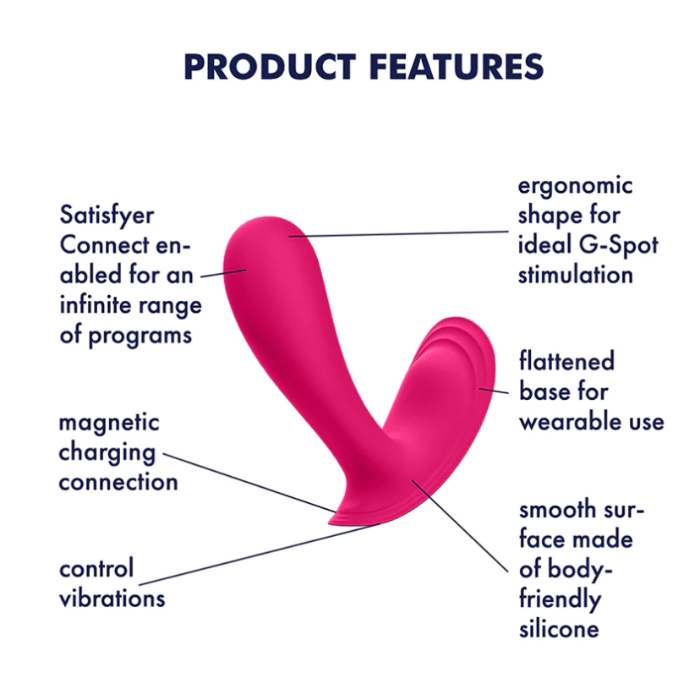 Satisfyer "Top Secret" Wearable Vibrator -Pink