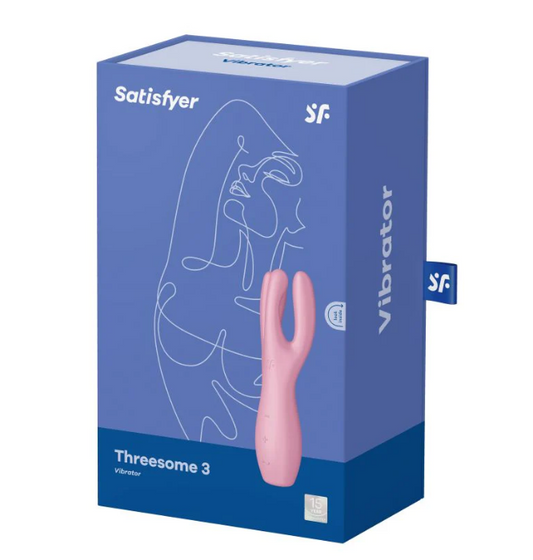 Satisfyer "Threesome" 3 Lay-On Vibrator -Pink