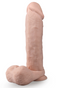 Dr. Skin ''Dr. Beckham'' 7in Thumping Dildo -Vanilla