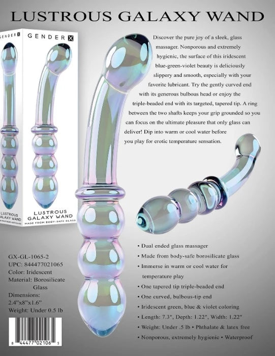 Gender X 'Lustrous' Galaxy Wand -Glass