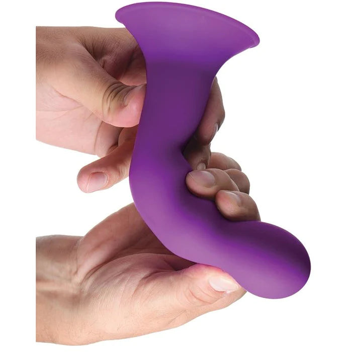 Squeeze-It "Squeezable Wavy" Dildo -Purple