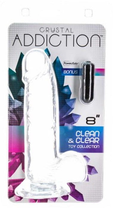 Addiction Crystal 8 Inch Dildo