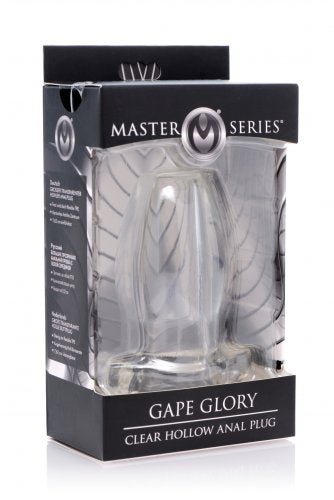 Master Series Gape Glory Clear Hollow Plug