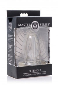 Master Series 'Peephole' Clear Hollow Plug