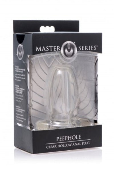 Master Series 'Peephole' Clear Hollow Plug