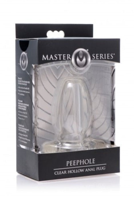 Master Series 'Peephole' Clear Hollow Plug