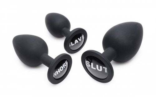 Master Series Dirty Words Anal Plug Set