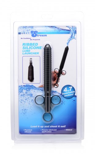 Silicone Ribbed Lube Launcher