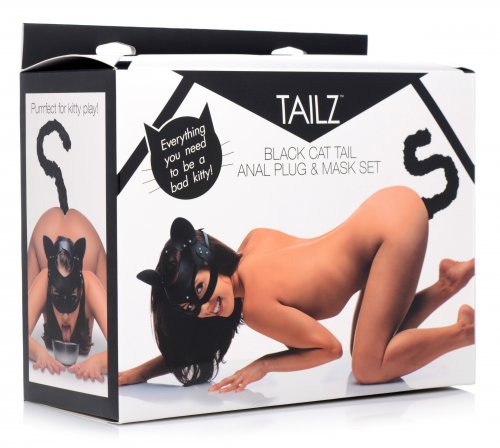 Tailz Cat Tail Anal Plug and Mask Set Little Sister's Book & Art Emporium Tailz Cat Tail Anal Plug and Mask Set Little Sister's Book & Art Emporium
