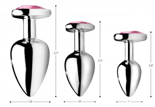 Booty Sparks 'Heart Plug Set' -Pink