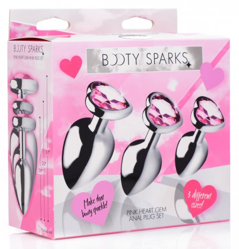 Booty Sparks 'Heart Plug Set' -Pink