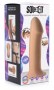 Squeezable Thick Phallic Dildo - Flesh