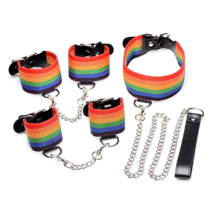 MS Kinky Pride "Rainbow" Bondage Set