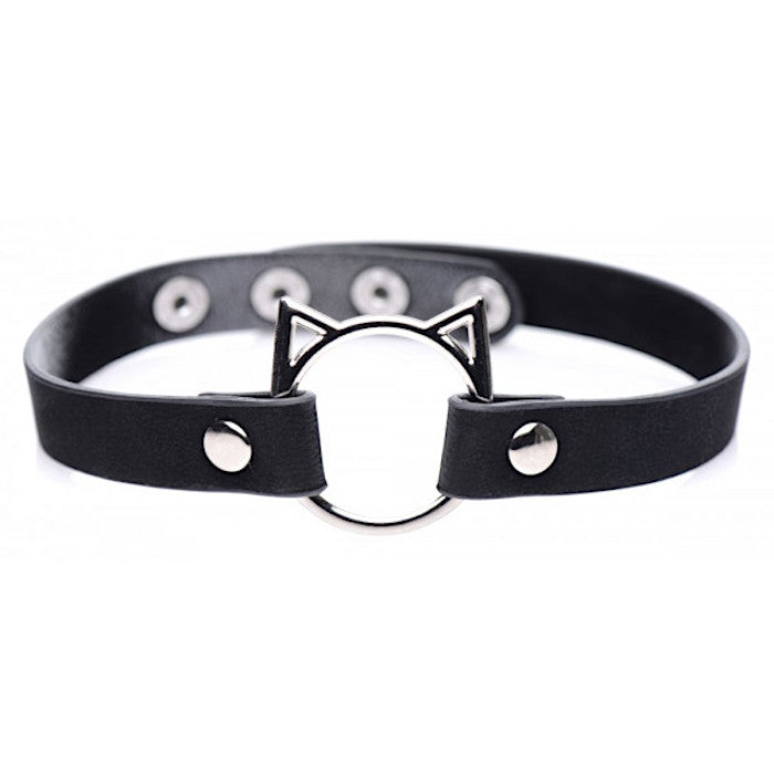 MS "Kinky Kitty" Slim Choker Collar -Blk