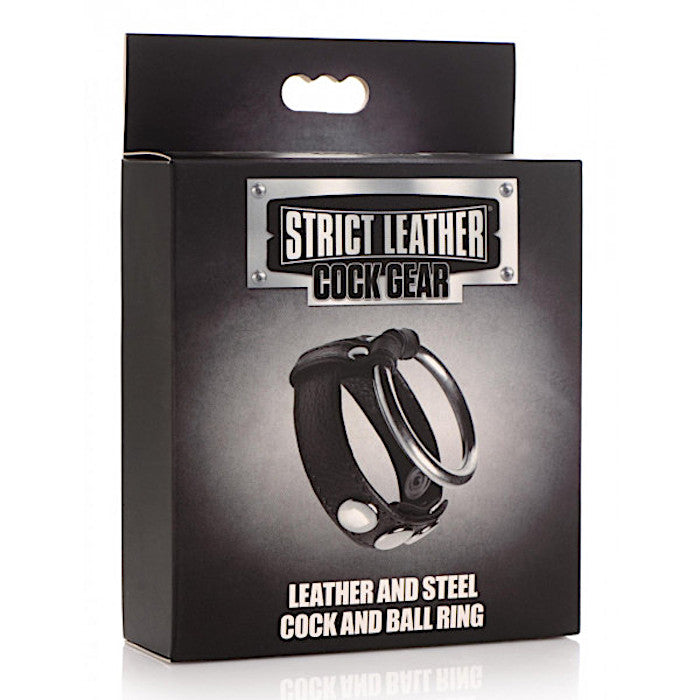 Black Leather "Speed Snap" C Ring -Bulk