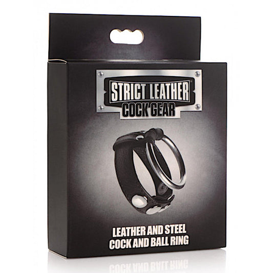 Black Leather "Speed Snap" C Ring -Bulk