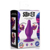 Squeezable Tapered ''Medium'' Anal Plug -Purple