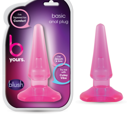 B Yours 'Basic' Anal Plug -Pink
