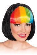 Pride- ''Rainbow Stripe Bangs'' Wig