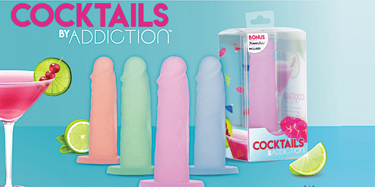 Addiction "Cocktail" Dildo 5.5" -Mint