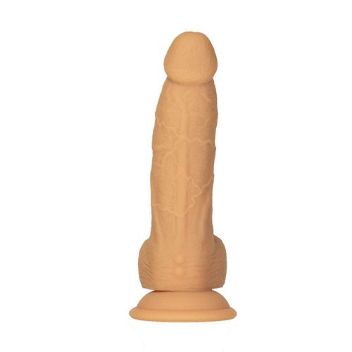Naked Addiction Vibe Dildo 8" -Caramel