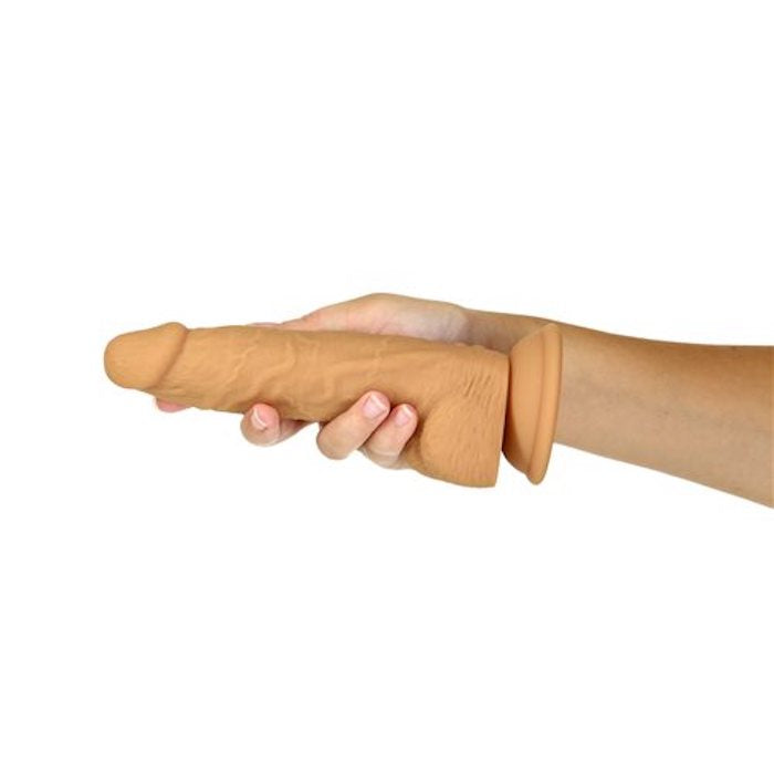 Naked Addiction Vibe Dildo 8" -Caramel