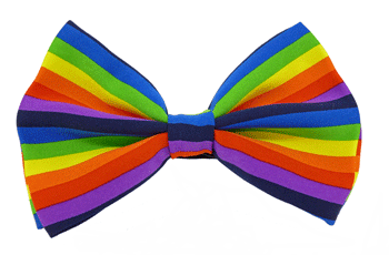 Rainbow Bowtie w/ Horizontal Stripes