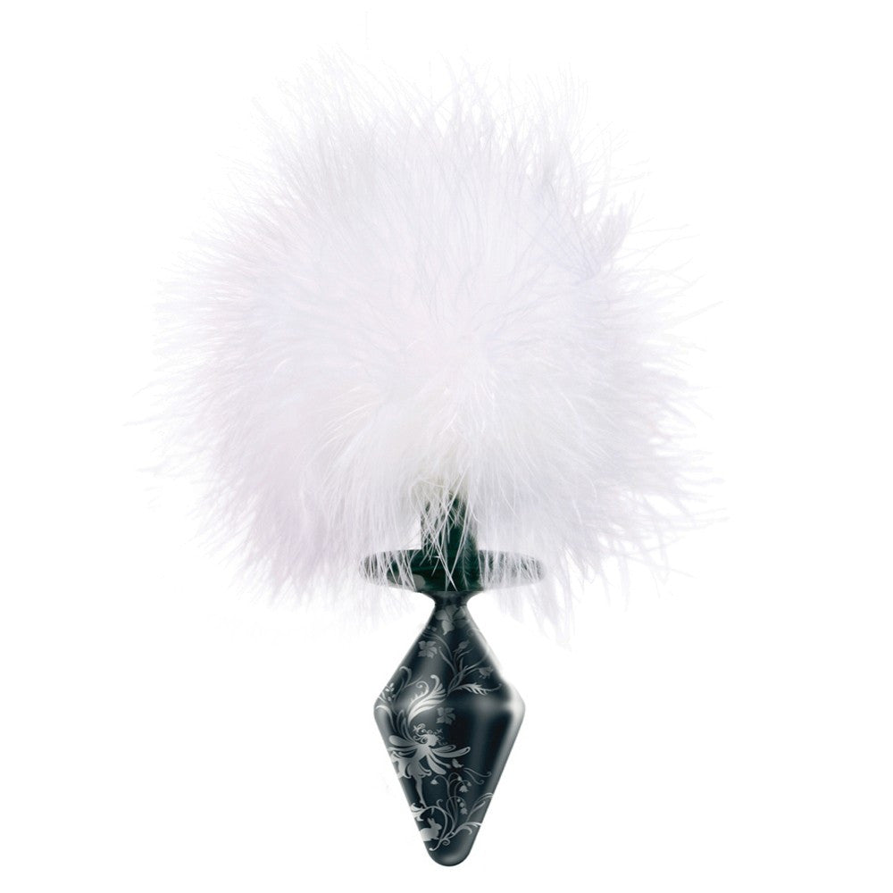 Passionistas Glass "Bunny Tail" Butt Plug -Large